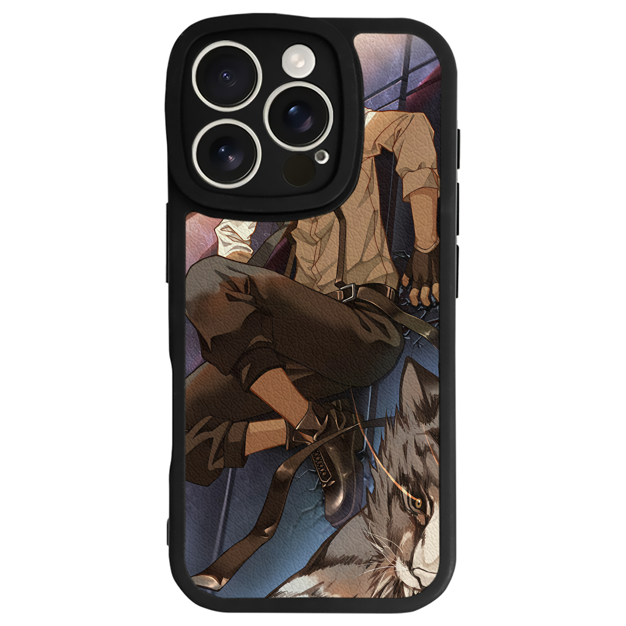 （画像用） 文豪ストレイドッグス Bungo Stray Dogs 【iPhone 16シリーズ対応】シリコンスマホケース（レザー調） 材質：シリコン